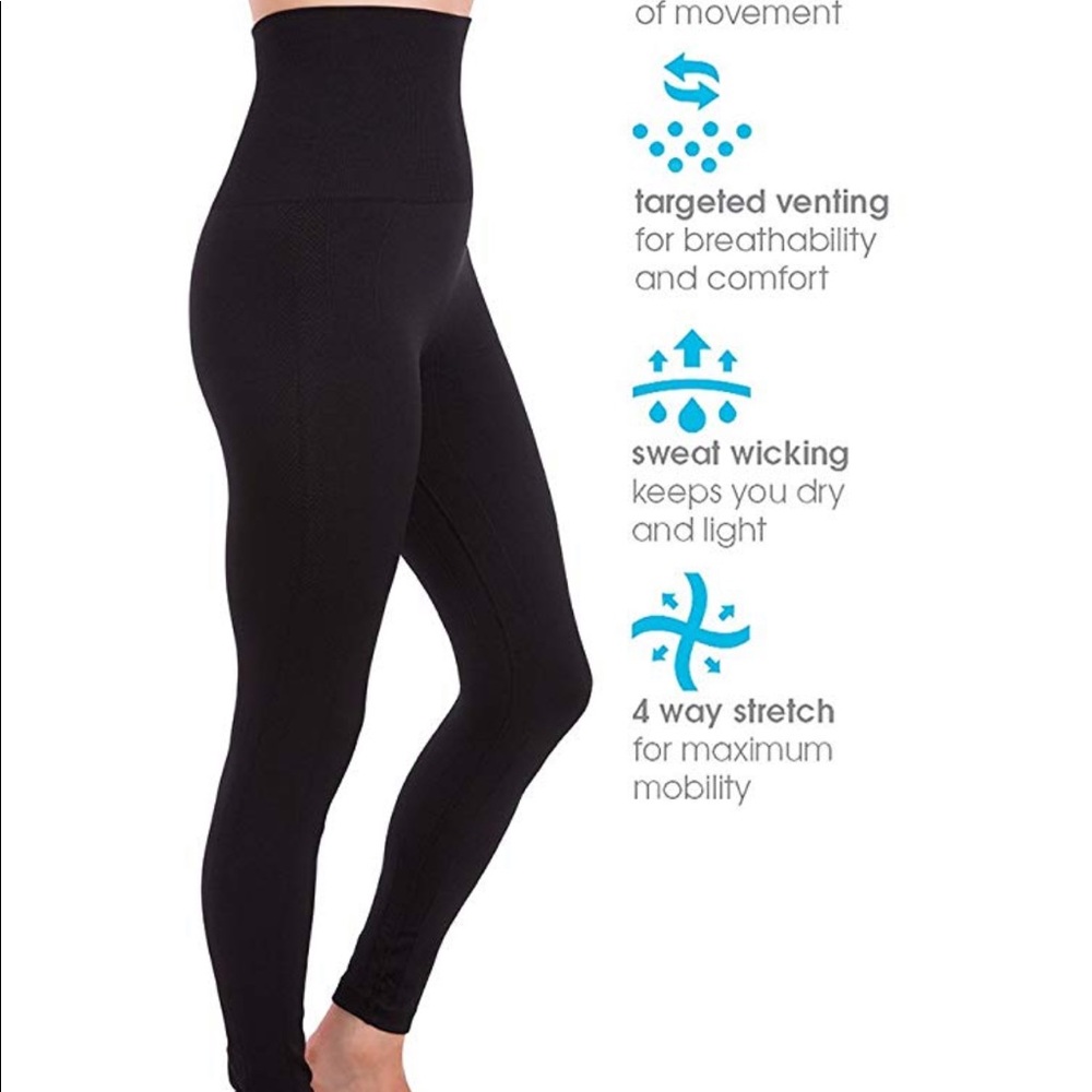 NEW Black High Waisted Compression Leggings